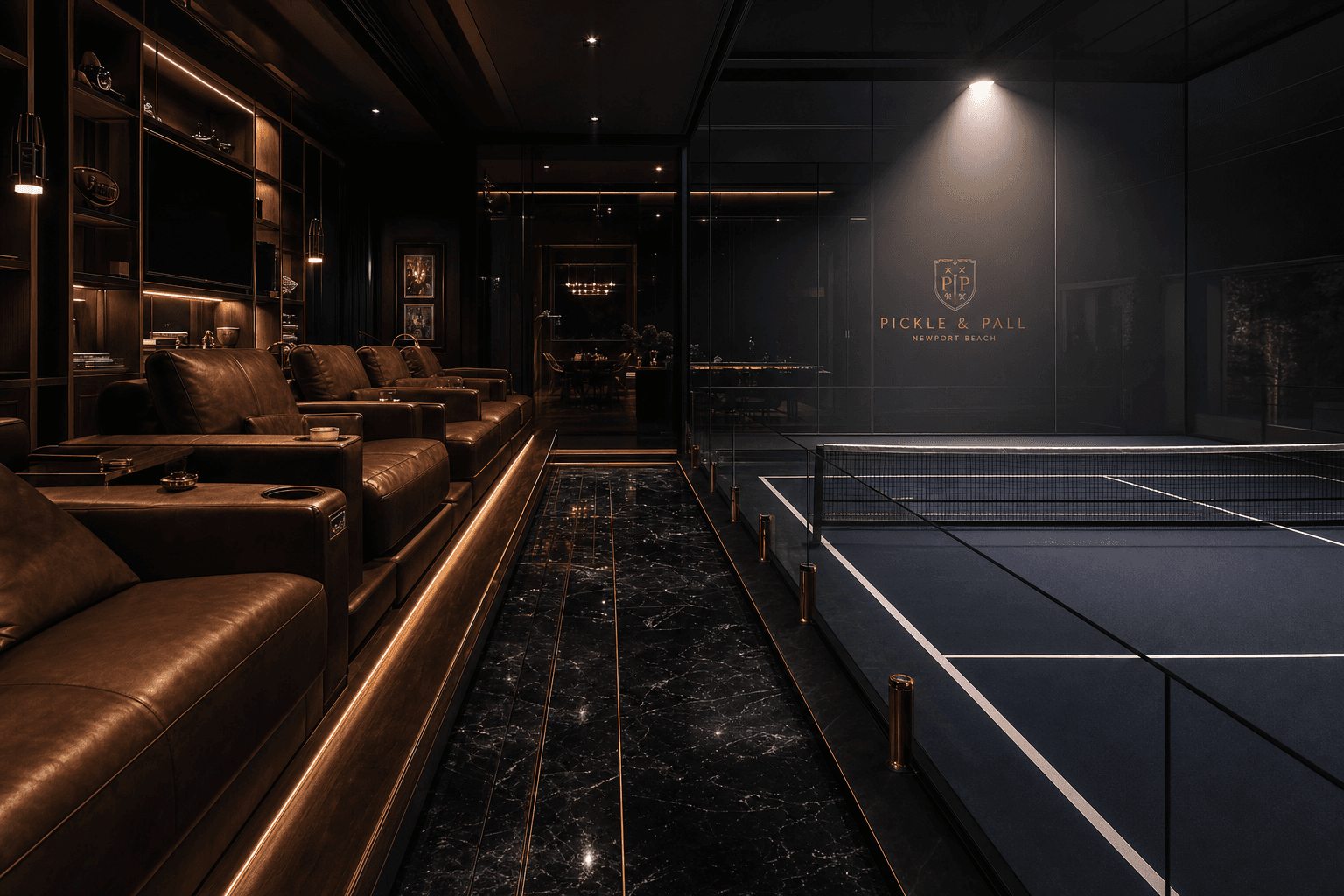 VIP pickleball court suite